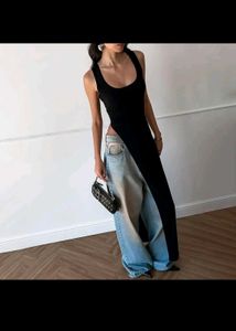 Sleek Black Maxi Dress