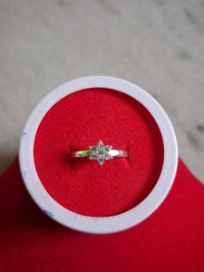 Elegant Flower Ring Pure Silver