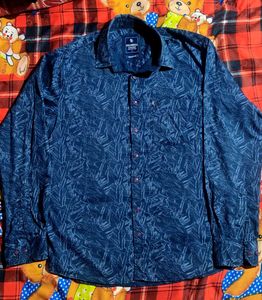 Stylish Blue Printed Shirt