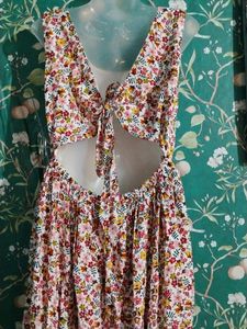 Deep Back Less Gown