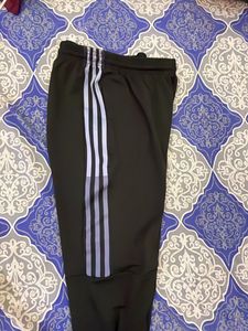 Adidas track pant half striped