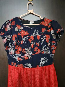 Georgette And Cotton Printed Women Dress