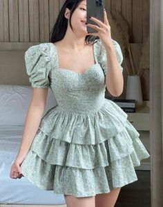 Floral Tiered Mini Dress