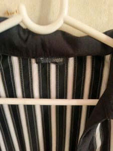 Striped Wrap Top