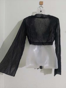Black Embellished Shrug