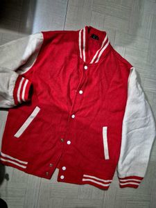 Red & White Varsity Jacket