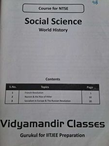 NTSE SOCIAL SCIENCE BUNDLE (PART 1234)