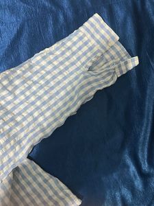 Gingham Tie-Waist Shirt