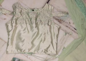 Green Lehgha Choli
