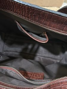 Brown Leather Tote Bag