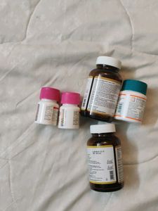 Set Of Empty Bottles For Storage