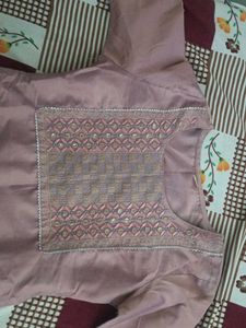 rose pink kurta set