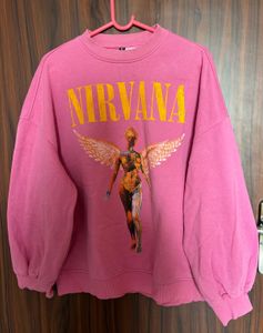 H&amp;M Nirvana Oversized Fit Sweatshirt