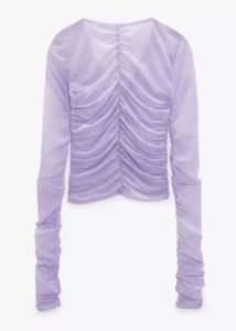 Zara Polyester Mesh Top
