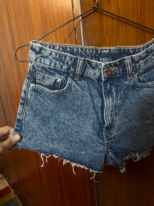 HNM Denim Distressed Shorts