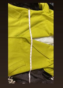 Chartreuse Wool Blend Coat