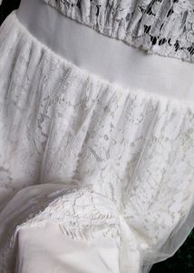 Imported|Beautiful White Lace|Mesh|Net D