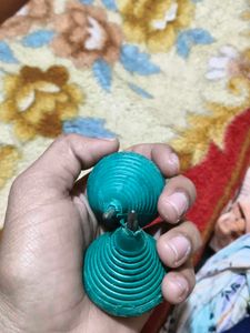 Vintage Green Spinning Tops