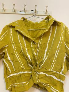 cute shirt style crop top