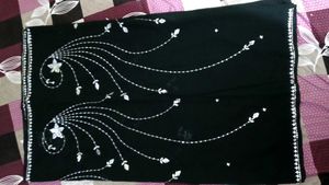 Party Wear Saree With Stiched Blouse