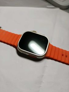 Smart Watch with Orange Band