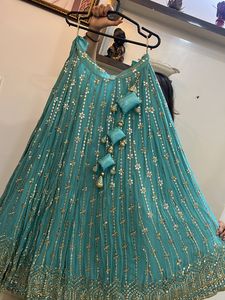 New Lehenga - Firozi Blue Colour Unused