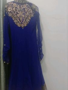Elegant Blue Ethnic Gown