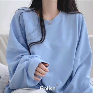 New With Tag Korean Stylish Blue Long Sleeve Sweat