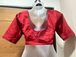 Red and Off-white Bengal Handloom silk Saree