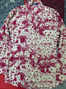 Pink Floral Women Shirt