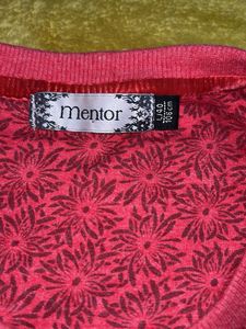 Winters Red Patterned Pullover