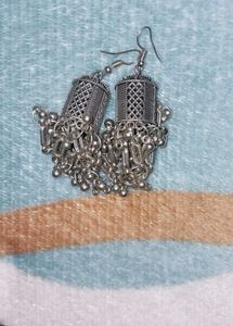 Silver Tone Jhumka