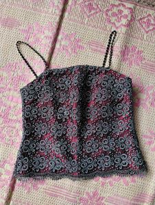 Royal Maroon Lacey Corset Style Top