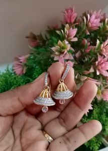 AD Diamond New Earrings...its Hardly Two Time Used....