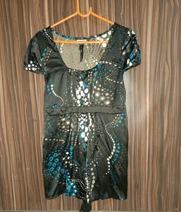 Party Wear Sequence Satin Top