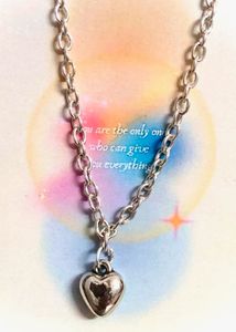 Silver Heart Chain Necklace