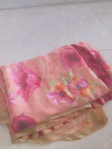 Floral Print Saree