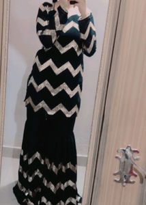 Brand New BLACK Sequence Sharara  With Dupatta
