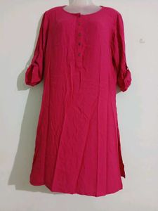 Pink Casual Kurti