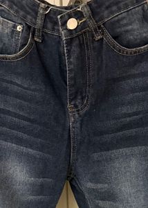 Deep Blue Bootcut Jeans