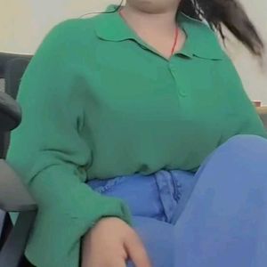 Green Polo Top