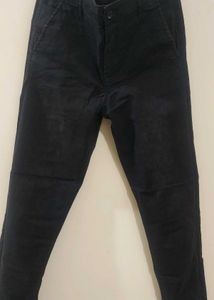 Men's Black Slim Fit Casual Pants