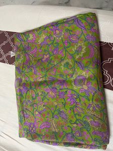 Green Purple Dishan Crepe Saree