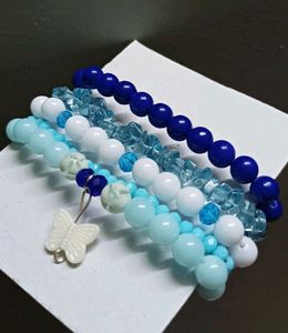 Blue Bracelet Stack