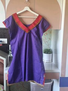 4XL Embroidery Beautiful Cotton Straight Kurti 😍