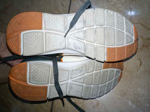 Puma Gray &amp; Orange Sneakers