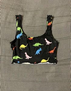 Dino Print Crop Top
