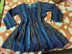 Ethnic Peplum Short Kurti M Size