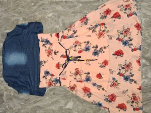 Peach Mini Dress With Jacket