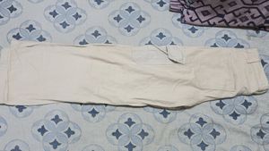 Cream Colored 6 Pocket Cargo